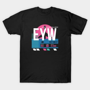 Key West (EYW) Airport // Sunset Baggage Tag T-Shirt